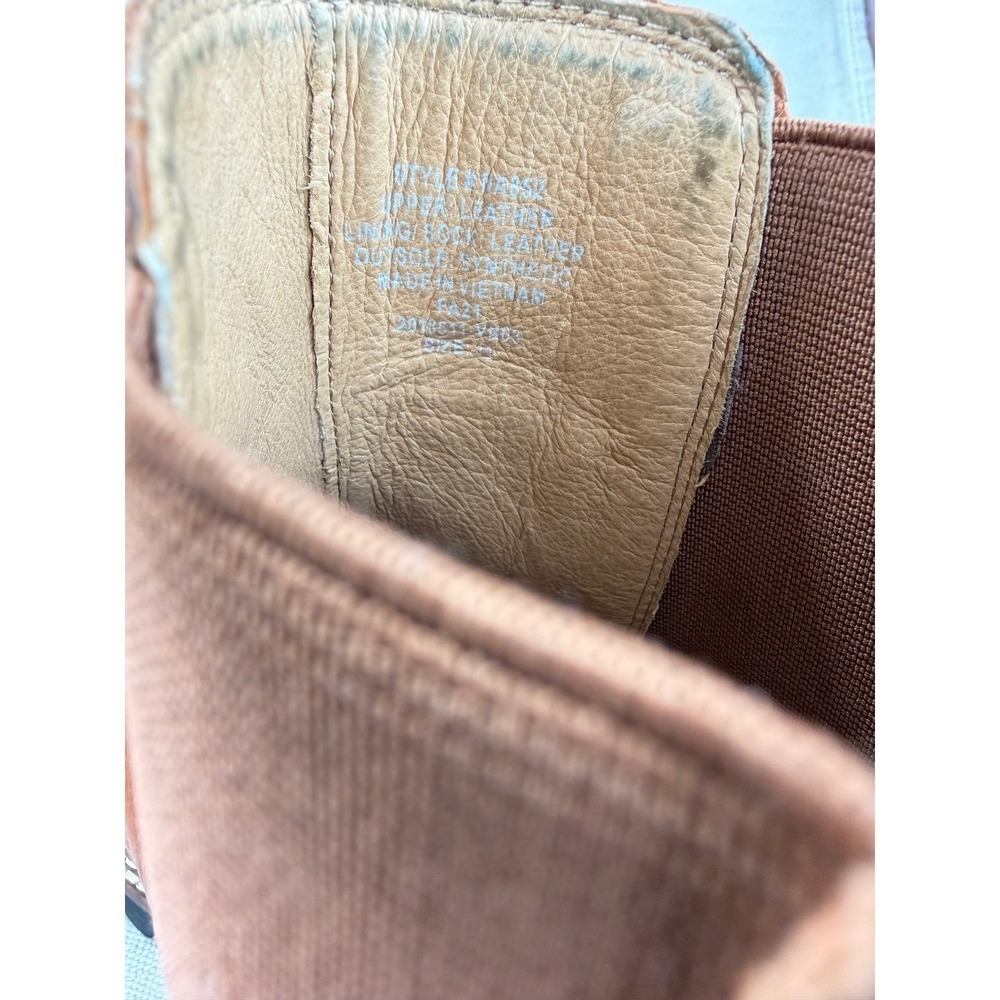 Madewell The Carina Boot English Saddle Brown Pebbled Leather‎ Lug Chelsea Boots - Picture 10 of 12